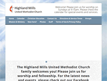Tablet Screenshot of highlandmillsumc.org